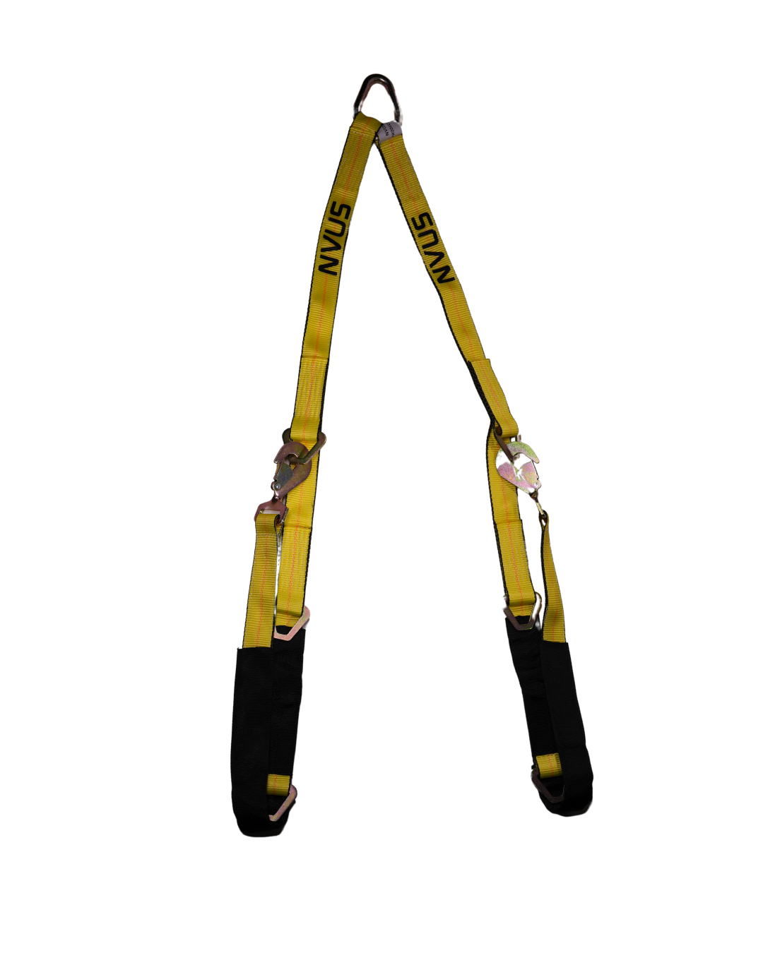 Low-Profile Axle Strap V Assembly w/ 3 D-Rings Per Strap