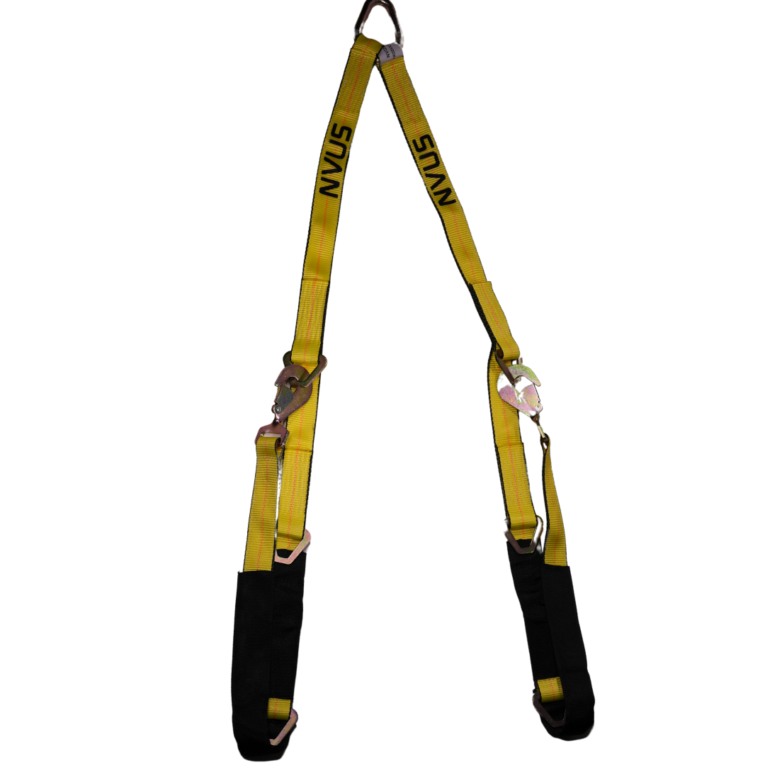 Axle V-Strap Bridle — 6' Legs, 3 D-Rings, 4,700 lb