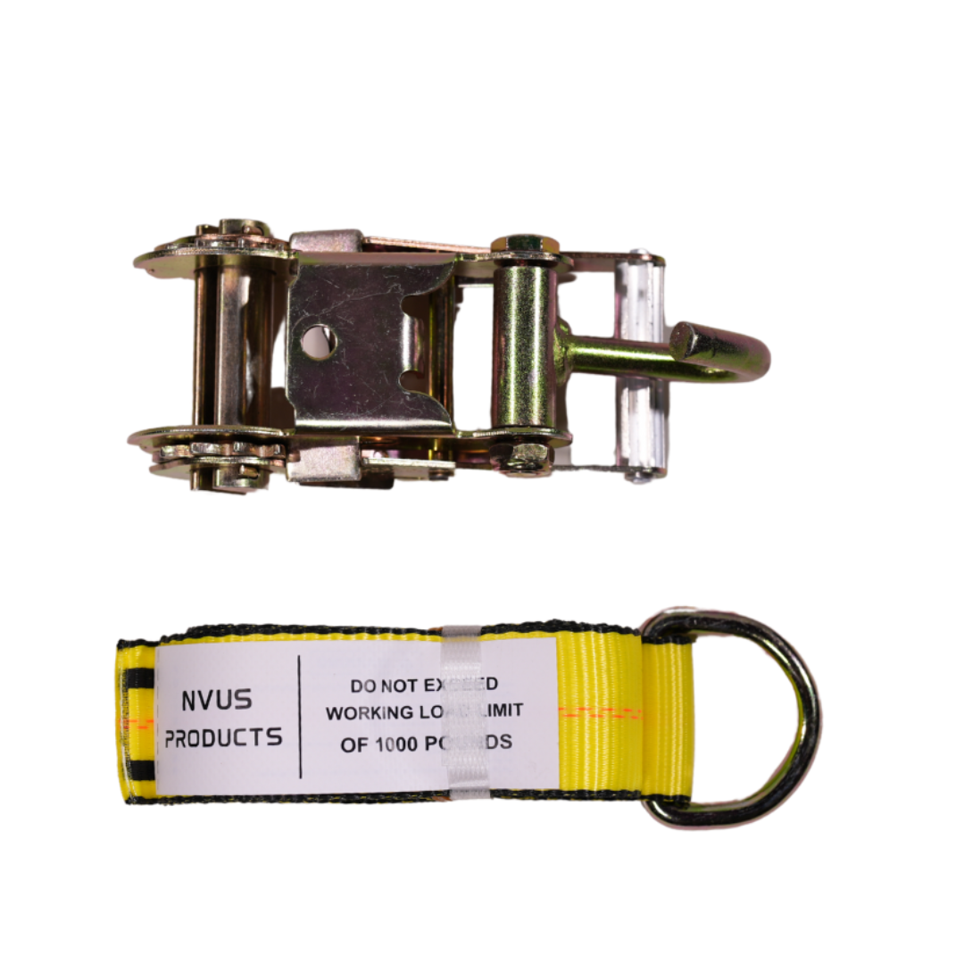 Wheel-Lift Tie-Down Kit — D-Ring Strap & Ratchet