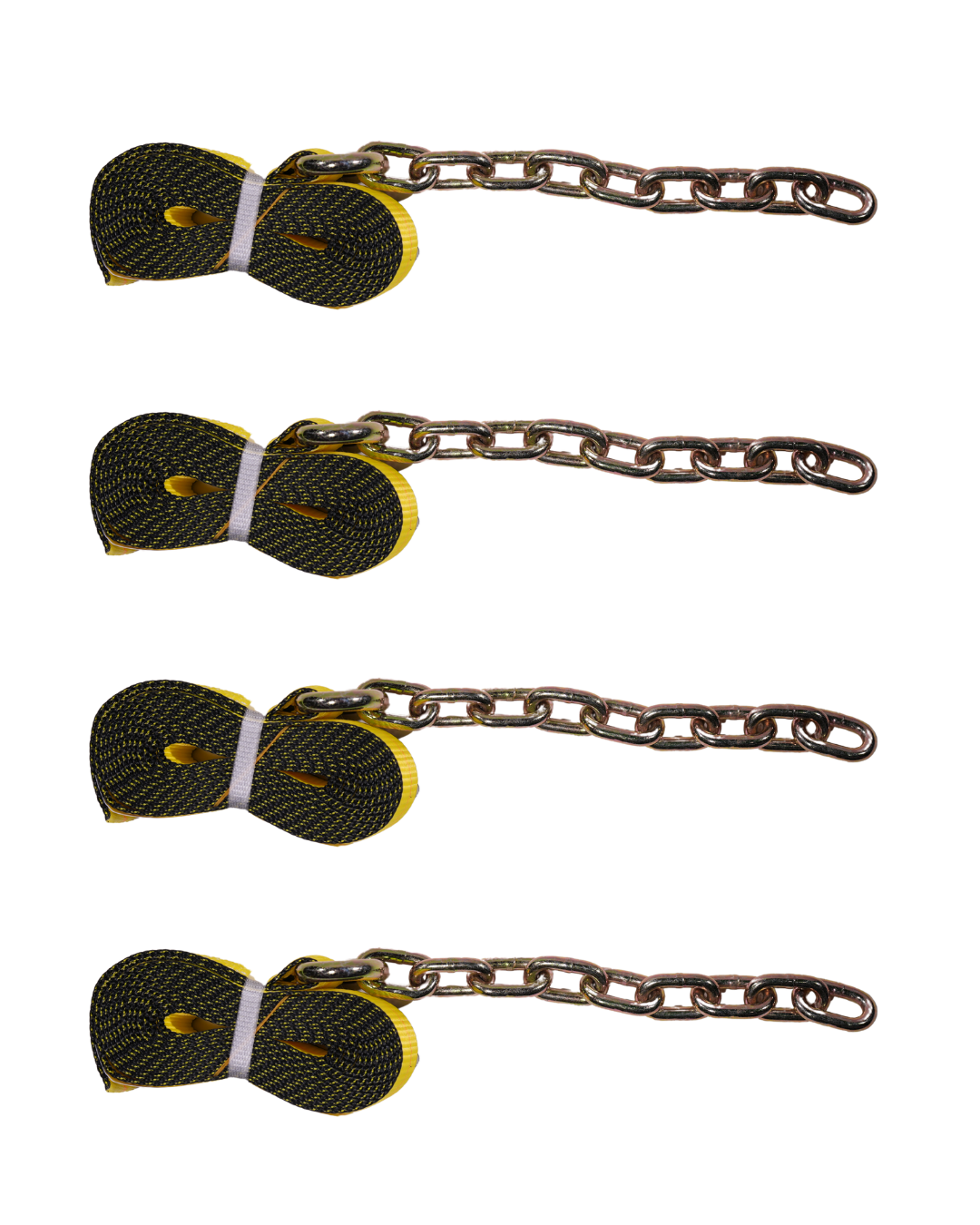 Replacement Tie Down Straps w/ Chains (4 Pack)