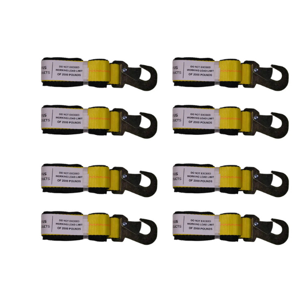 Flat Snap Hook Strap w/ Protective Sleeve (2 Pack)