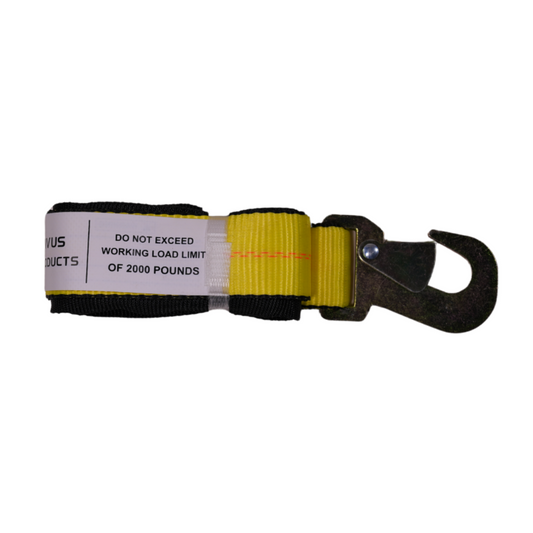 2" x 6' Wheel-Lift Strap, Flat Snap Hook