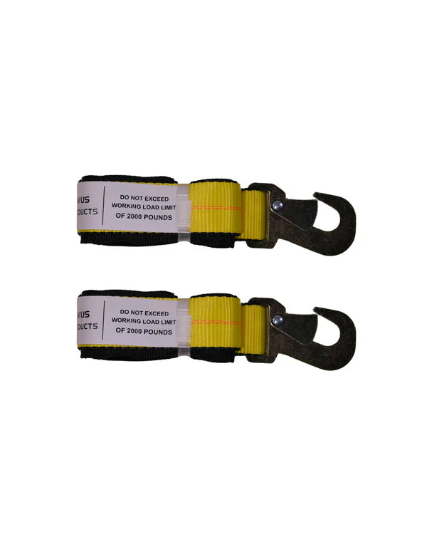 Flat Snap Hook Strap w/ Protective Sleeve (2 Pack)